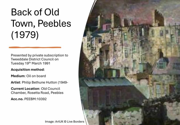 Back of Old Town Peebles - Peebles Common Good Fund Assets